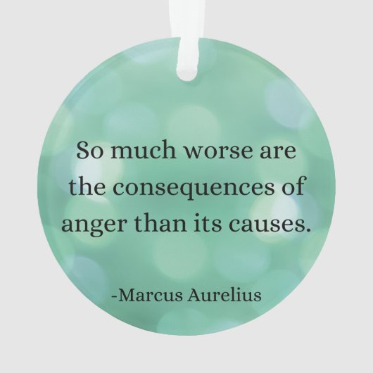 Marcus Aurelius: Erobern Sie Wut, finden Sie inner Ornament (Rückseite)