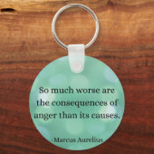 Marcus Aurelius: Erobern Sie Wut, finden Sie inner Schlüsselanhänger (Vorderseite)