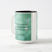 Marcus Aurelius: Erobern Sie Wut, finden Sie inner Zweifarbige Tasse (Vorderseite Links)