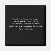 Marcus Aurelius Future Stoicism Zitat Magnet (Vorne)