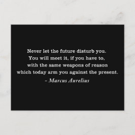Marcus Aurelius Future Stoicism Zitat Postkarte