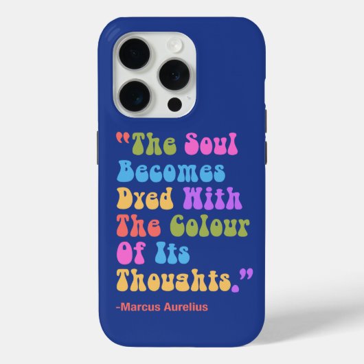 Marcus Aurelius Gedanken Farbe Unser Soul Case-Mate iPhone Hülle (Rückseite)
