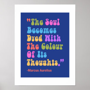 Marcus Aurelius Gedanken Farbe Unser Soul Poster
