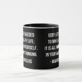 Marcus Aurelius Happy Life Quotation Tasse (Zentrum)