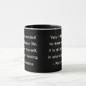 Marcus Aurelius Happy Life Quotation Tasse (Zentrum)