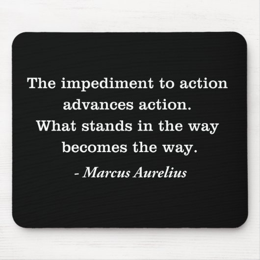 Marcus Aurelius Hemmschuh-Karte Mousepad (Vorne)