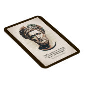 Marcus Aurelius Meditations Zitat Illustrationskun Magnet (Rechte Seite)