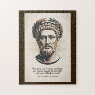 Marcus Aurelius Meditations Zitat Illustrationskun Puzzle