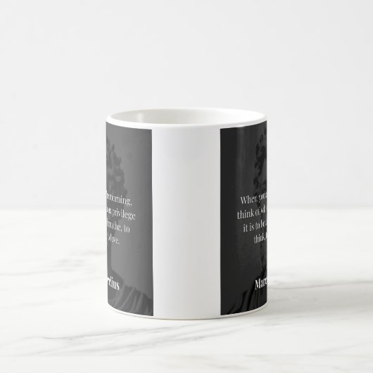 Marcus Aurelius morgendliche Reflexion: Dankbarkei Kaffeetasse (Mittel)