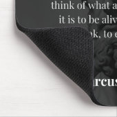 Marcus Aurelius morgendliche Reflexion: Dankbarkei Mousepad (Ecke)