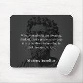 Marcus Aurelius morgendliche Reflexion: Dankbarkei Mousepad (Mit Mouse)