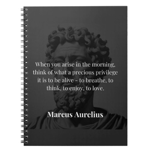 Marcus Aurelius' morgendliche Reflexion Notizblock (Vorderseite)