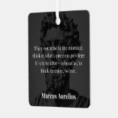 Marcus Aurelius' morgendliche Reflexion Ornament Aus Metall (Vorderseite links)