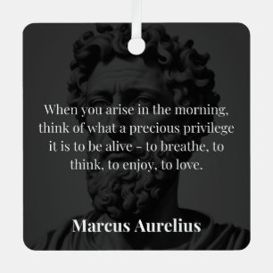 Marcus Aurelius' morgendliche Reflexion Ornament Aus Metall