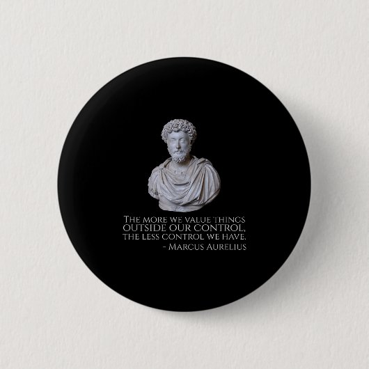 Marcus Aurelius - Philosophie des Motivierend Stoi Button (Vorderseite)