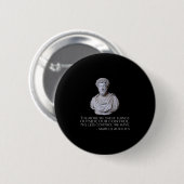 Marcus Aurelius - Philosophie des Motivierend Stoi Button (Vorne & Hinten)