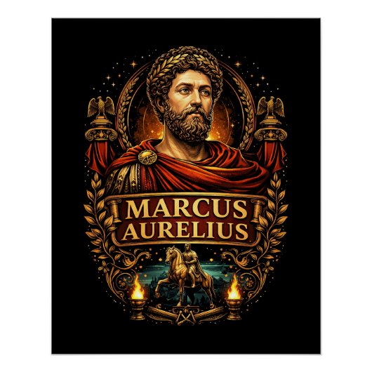 Marcus Aurelius Poster (Vorderseite)