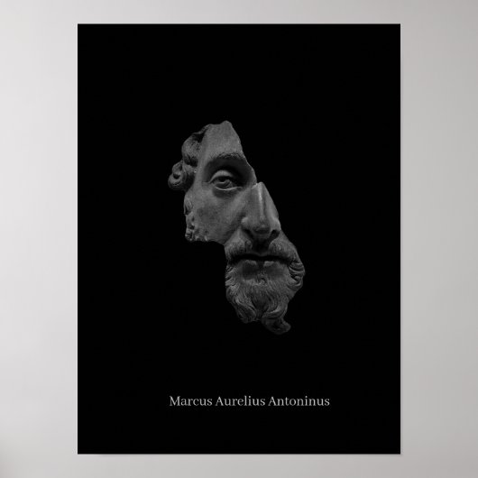 Marcus Aurelius Poster - Stoische Philosophie (Vorne)