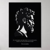 Marcus Aurelius Poster - Stoische Philosophie (Vorne)