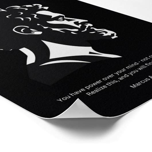 Marcus Aurelius Poster - Stoische Philosophie (Ecke)