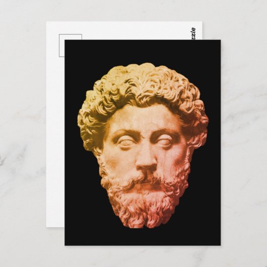 Marcus Aurelius Postkarte (Vorne/Hinten)