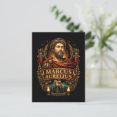 Marcus Aurelius Postkarte (Stehend Vorderseite)