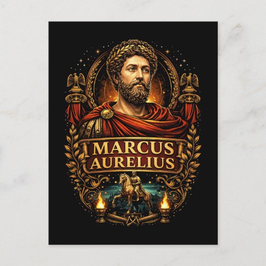 Marcus Aurelius Postkarte (Vorderseite)