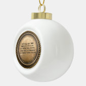 Marcus Aurelius Quote Dwell über die Schönheit des Keramik Kugel-Ornament (Rechts)