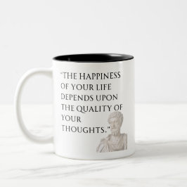 Marcus Aurelius Quote Mug Zweifarbige Tasse