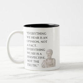 Marcus Aurelius Quote Mug Zweifarbige Tasse