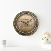 Marcus Aurelius Quote Opinionated Coin Große Wanduhr (Zuhause)