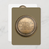 Marcus Aurelius Quote Opinionated Coin Mitteilungskarte (Vorne/Hinten)