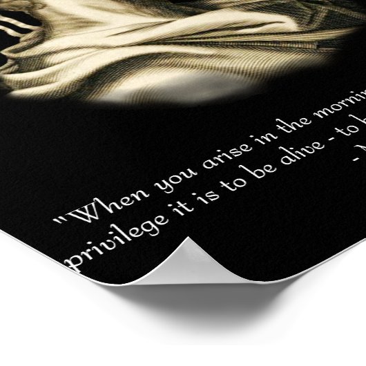 Marcus Aurelius Quote Poster (Ecke)