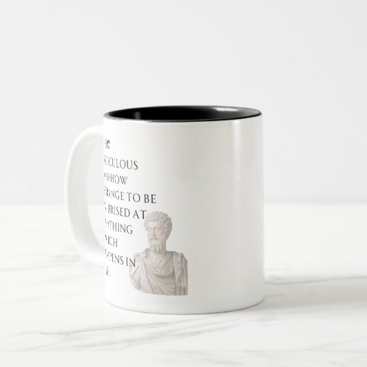 Marcus Aurelius Quote Tasse (Vorderseite Links)