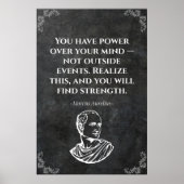 Marcus Aurelius quote. Wise Poster (Vorne)