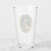 Marcus Aurelius Roman Emperor Illustration Badge Glas (Rückseite)