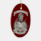 Marcus Aurelius Roman Kaiser Keramik Ornament (Rechts)