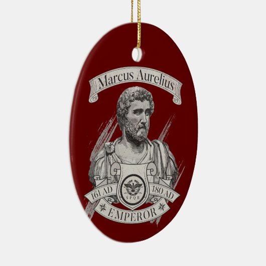 Marcus Aurelius Roman Kaiser Keramik Ornament (Rechts)