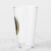 Marcus Aurelius römischer Kaiser Illustration Badg Glas (Links)