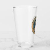 Marcus Aurelius römischer Kaiser Illustration Badg Glas (Rechts)