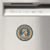 Marcus Aurelius Römischer Kaiser Illustration Badg Magnet (In Situ (Geschirrspüler))