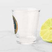 Marcus Aurelius römischer Kaiser Illustration Badg Schnapsglas (Rechts)