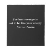 Marcus Aurelius Rvenge Stoic Quote Notepad Notizblock (Vorderseite)