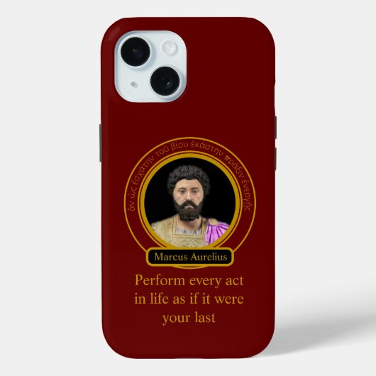 Marcus Aurelius' Schauspiel Case-Mate iPhone Hülle (Rückseite)