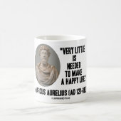 Marcus Aurelius sehr wenig benötigt, glückliches Kaffeetasse (Mittel)