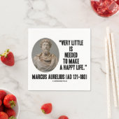 Marcus Aurelius sehr wenig gebraucht machen glückl Serviette (Beispiel)