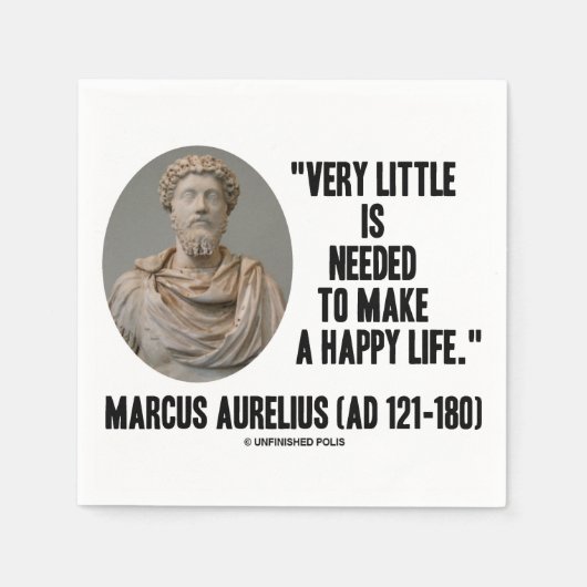 Marcus Aurelius sehr wenig gebraucht machen glückl Serviette (Vorderseite)