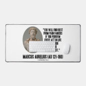 Marcus Aurelius Sie werden Erholung vergebliche Fa Schreibtischunterlage (Tastatur & Maus)