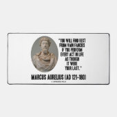 Marcus Aurelius Sie werden Erholung vergebliche Fa Schreibtischunterlage (Vorderseite)