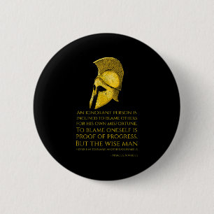 Marcus Aurelius Stoic Philosophy Quote - Roman Sto Button